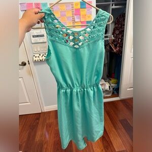Turquoise dress medium size.